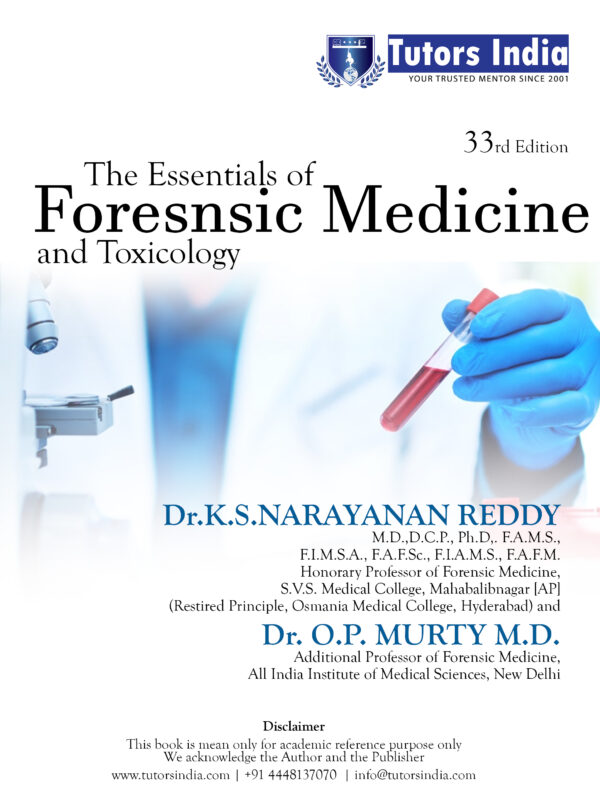 The Essentials of Forensic Medicine and Toxicology