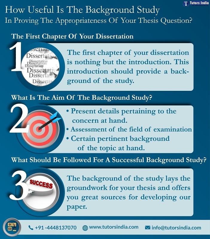 importance of background of the study in a research