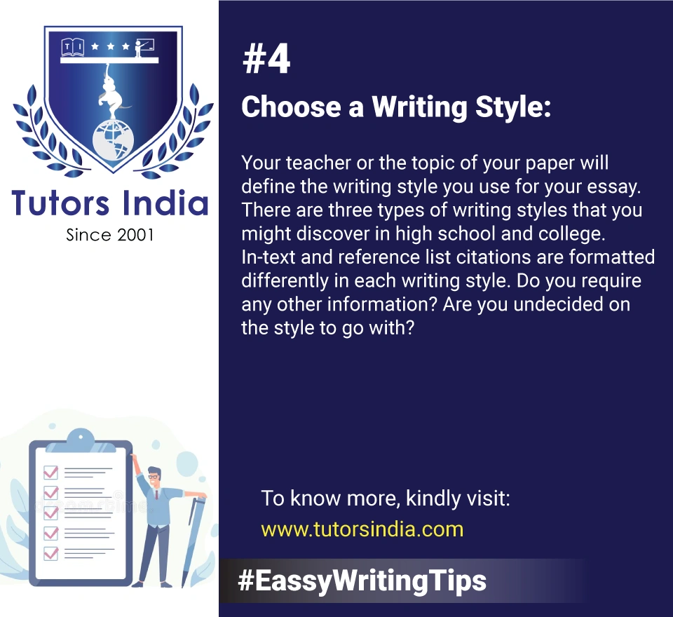 Choose the writing style